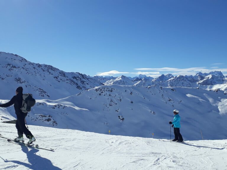 Valmeinier vue sur les écrins